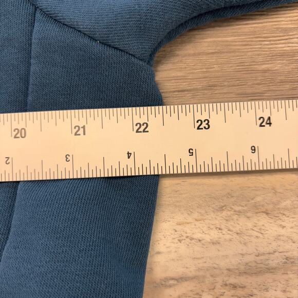 Nike Dri-Fit Teal White Womens L Get It Fleece Training Crop Crewneck Sweatshirt - Picture 8 of 9